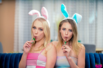Kyler Quinn and Braylin Bailey in Easter Crafting With Stepsis Goes Wrong episode